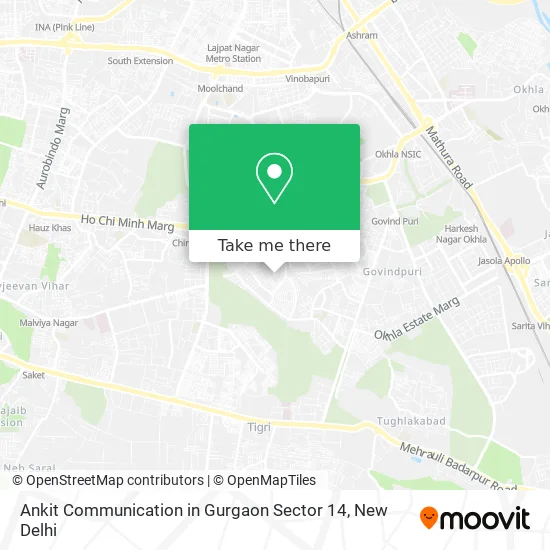 Ankit Communication in Gurgaon Sector 14 map