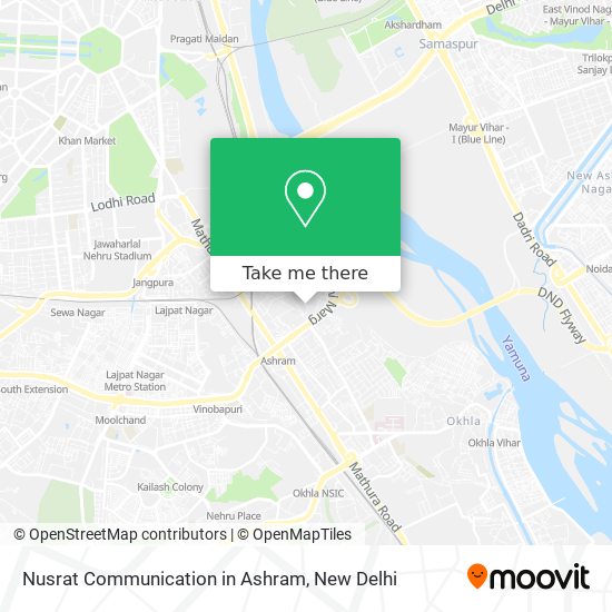 Nusrat Communication in Ashram map