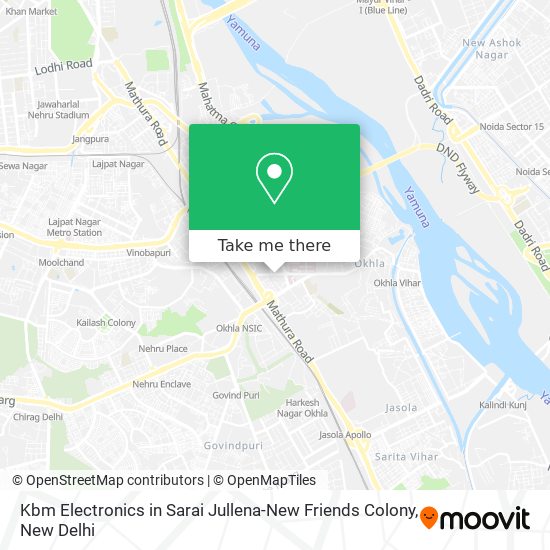 Kbm Electronics in Sarai Jullena-New Friends Colony map