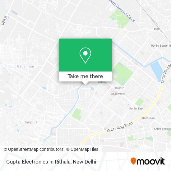 Gupta Electronics in Rithala map