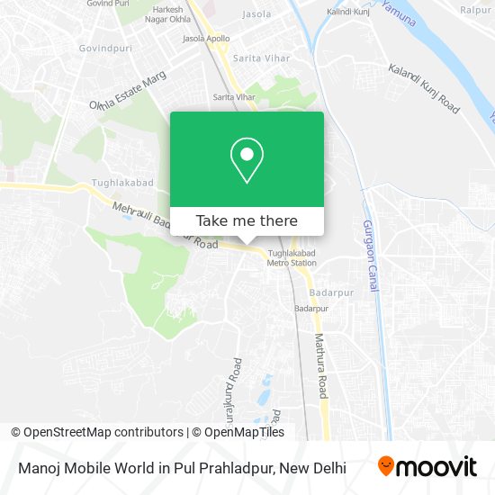 Manoj Mobile World in Pul Prahladpur map