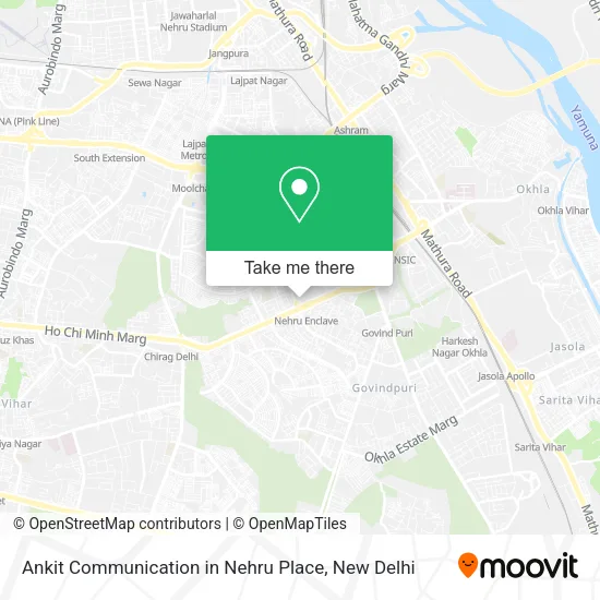 Ankit Communication in Nehru Place map