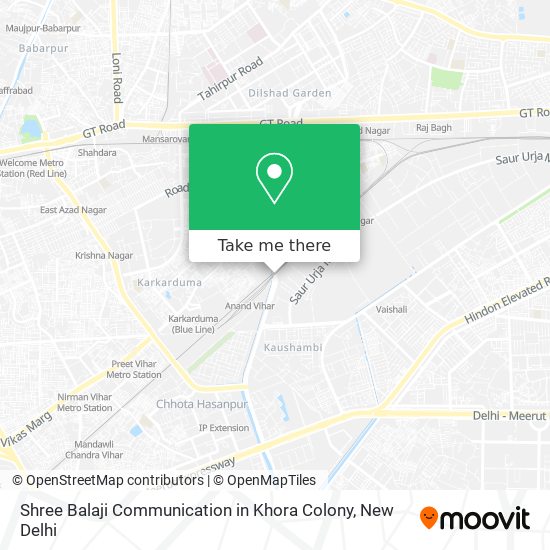 Shree Balaji Communication in Khora Colony map