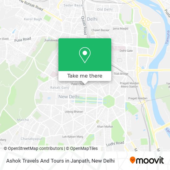 Ashok Travels And Tours in Janpath map