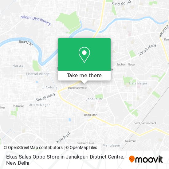 Ekas Sales Oppo Store in Janakpuri District Centre map