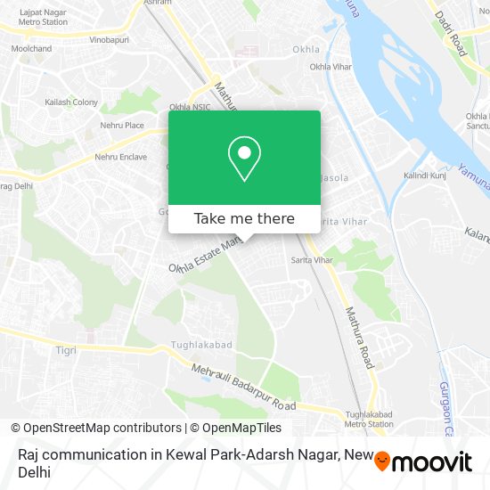 Raj communication in Kewal Park-Adarsh Nagar map