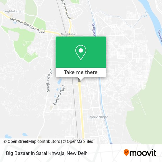 Big Bazaar in Sarai Khwaja map