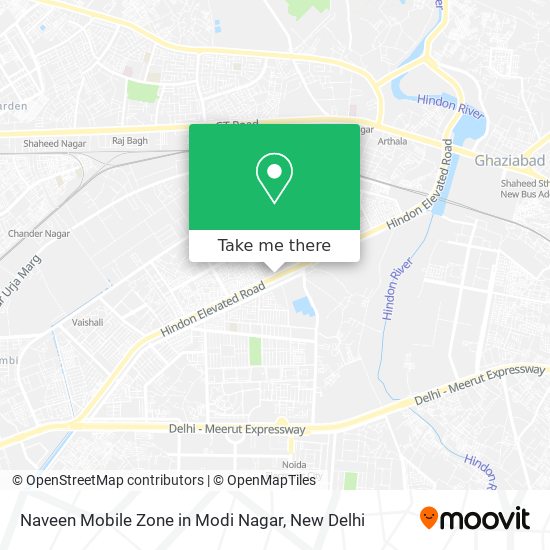 Naveen Mobile Zone in Modi Nagar map