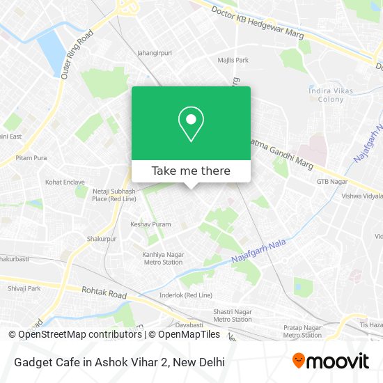 Gadget Cafe in Ashok Vihar 2 map