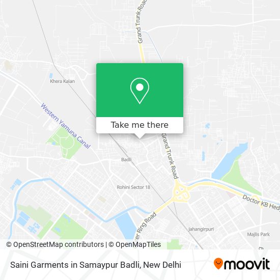 Saini Garments in Samaypur Badli map