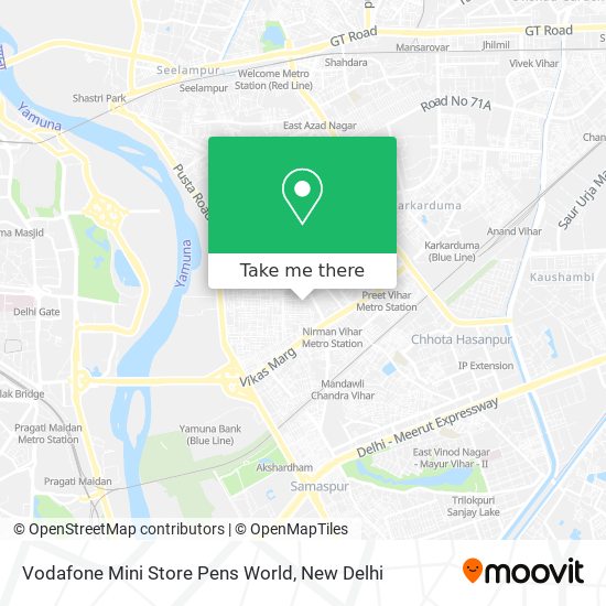 Vodafone Mini Store Pens World map