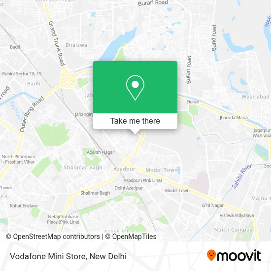 Vodafone Mini Store map