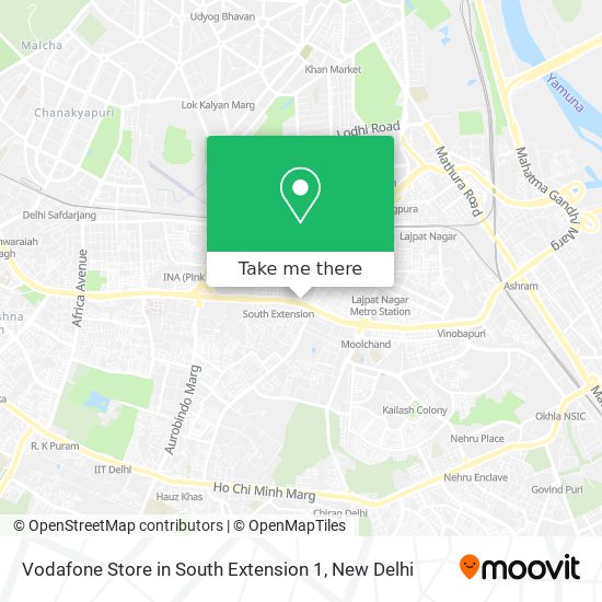 Vodafone Store in South Extension 1 map