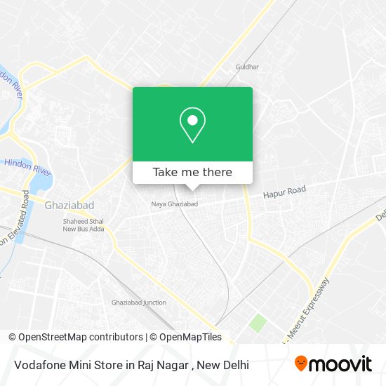 Vodafone Mini Store in Raj Nagar map