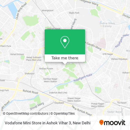 Vodafone Mini Store in Ashok Vihar 3 map