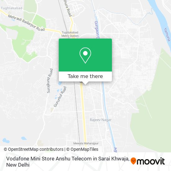 Vodafone Mini Store Anshu Telecom in Sarai Khwaja map