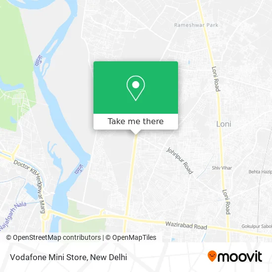 Vodafone Mini Store map