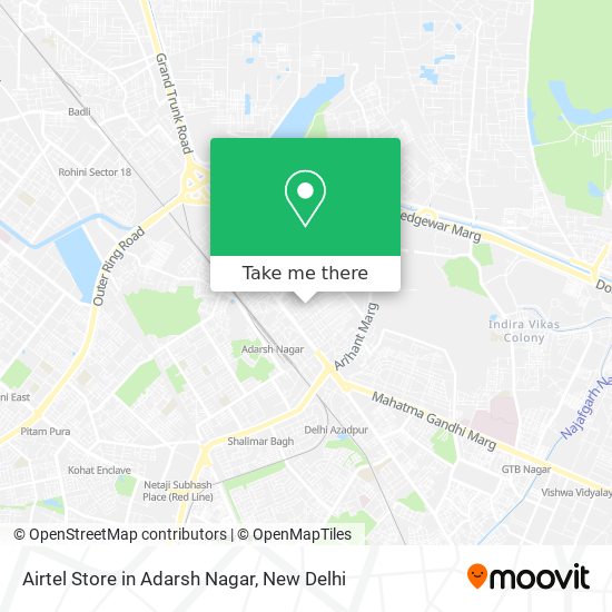 Airtel Store in Adarsh Nagar map