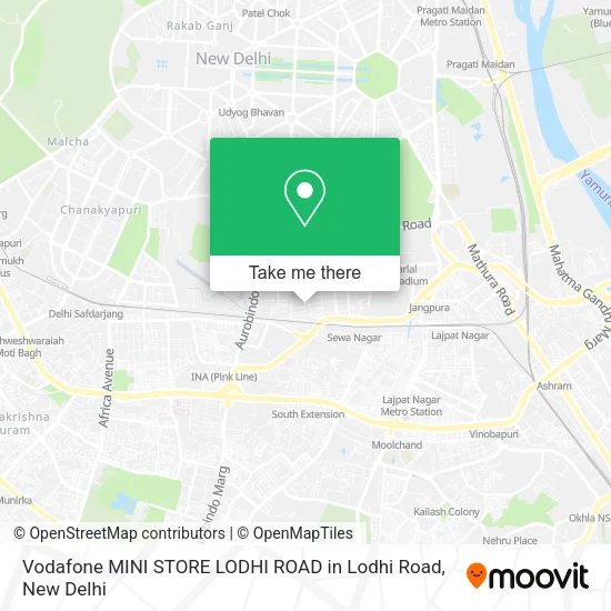 Vodafone MINI STORE LODHI ROAD in Lodhi Road map