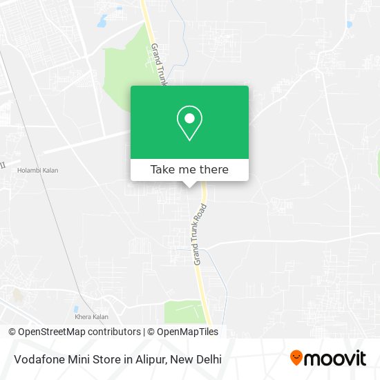 Vodafone Mini Store in Alipur map