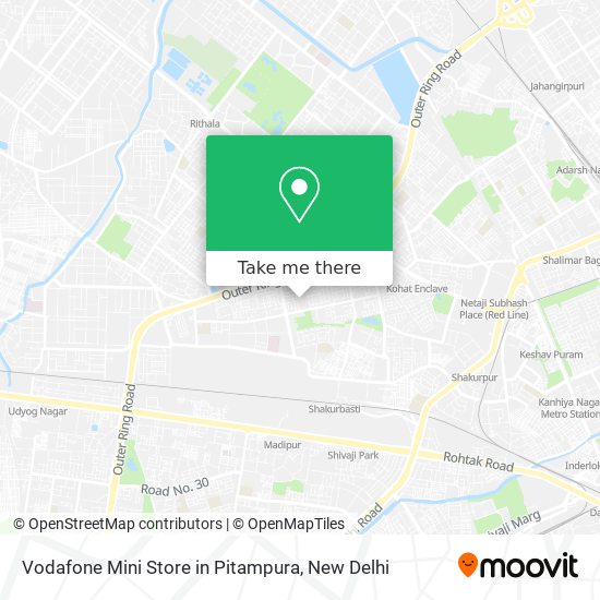 Vodafone Mini Store in Pitampura map