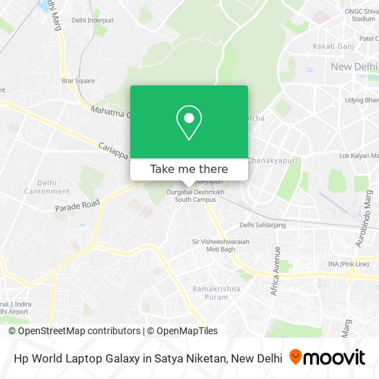 Hp World Laptop Galaxy in Satya Niketan map