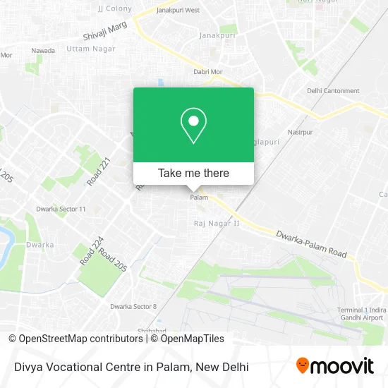 Divya Vocational Centre in Palam map