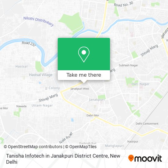 Tanisha Infotech in Janakpuri District Centre map