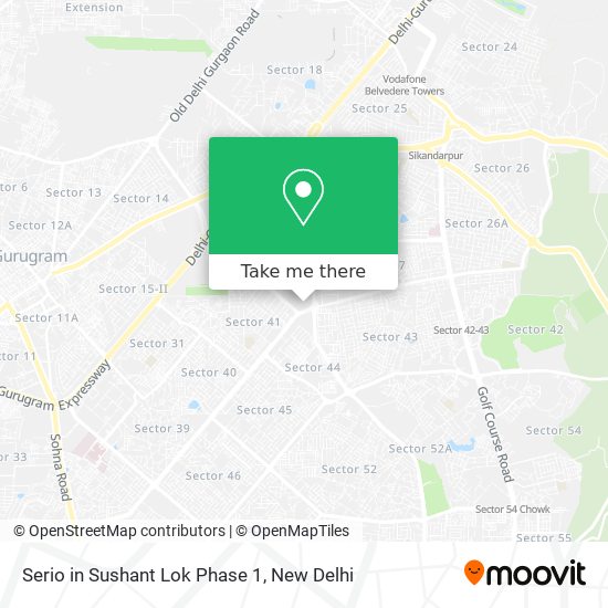 Sushant Lok 1 Gurgaon Map How To Get To Serio In Sushant Lok Phase 1 In Gurgaon By Bus Or Metro?