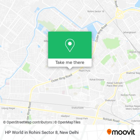 HP World in Rohini Sector 8 map