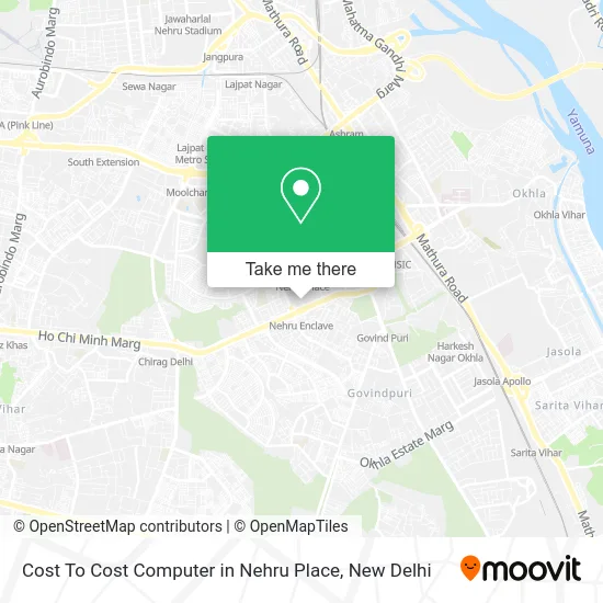 Cost To Cost Computer in Nehru Place map