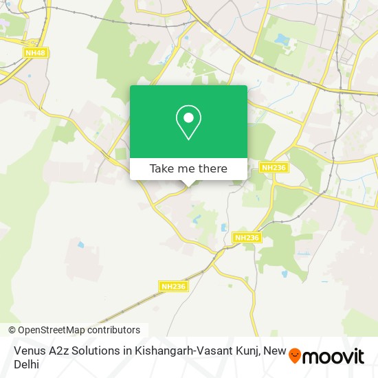 Venus A2z Solutions in Kishangarh-Vasant Kunj map