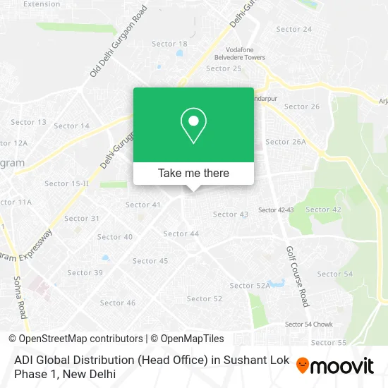 ADI Global Distribution (Head Office) in Sushant Lok Phase 1 map