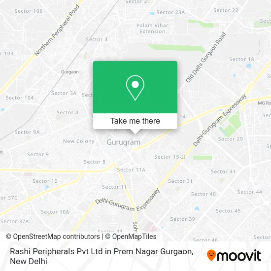 Rashi Peripherals Pvt Ltd in Prem Nagar Gurgaon map