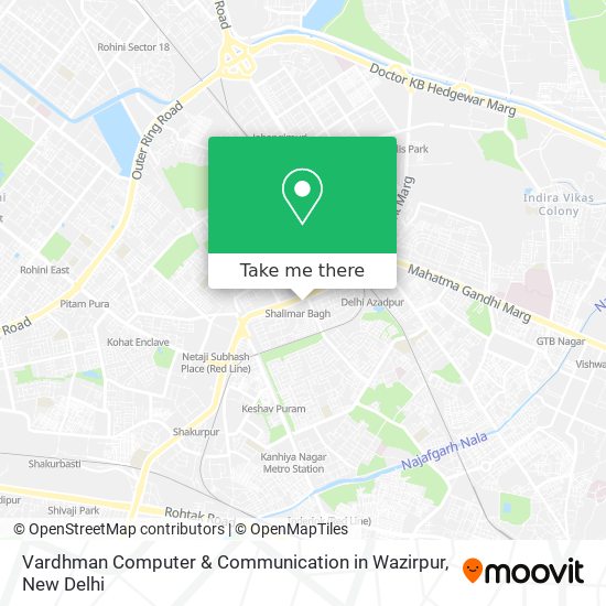 Vardhman Computer & Communication in Wazirpur map