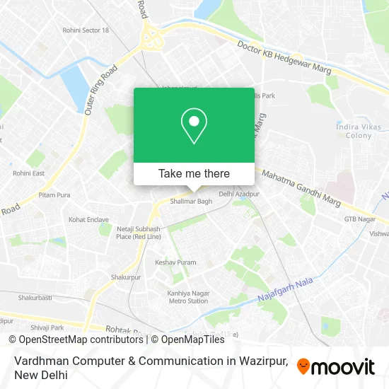 Vardhman Computer & Communication in Wazirpur map