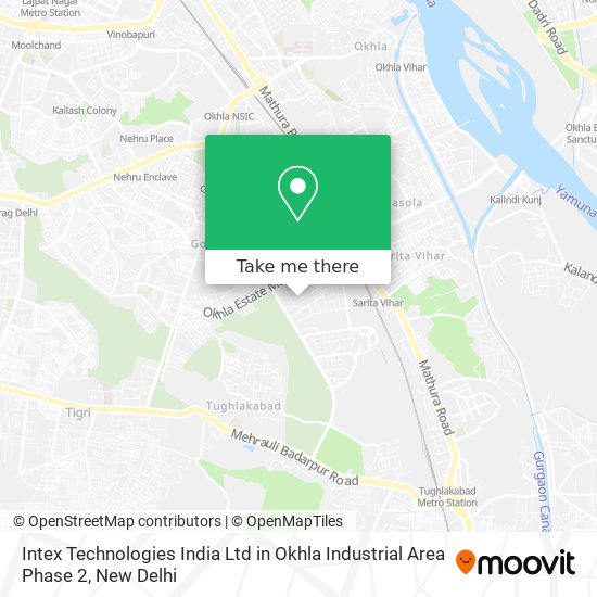Intex Technologies India Ltd in Okhla Industrial Area Phase 2 map