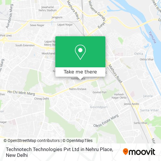 Technotech Technologies Pvt Ltd in Nehru Place map