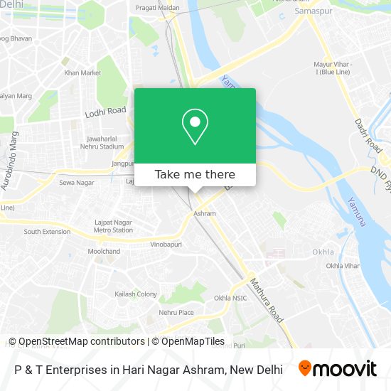 P & T Enterprises in Hari Nagar Ashram map