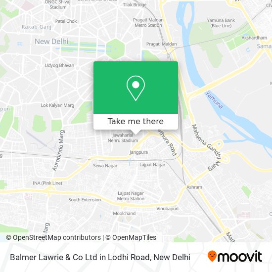 Balmer Lawrie & Co Ltd in Lodhi Road map