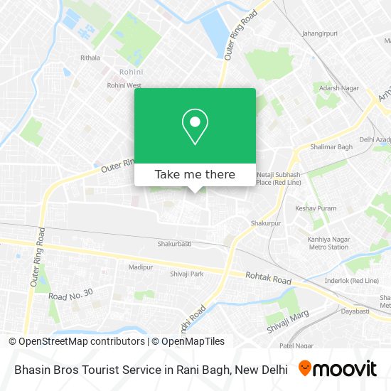 Bhasin Bros Tourist Service in Rani Bagh map