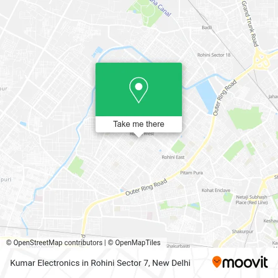 Kumar Electronics in Rohini Sector 7 map