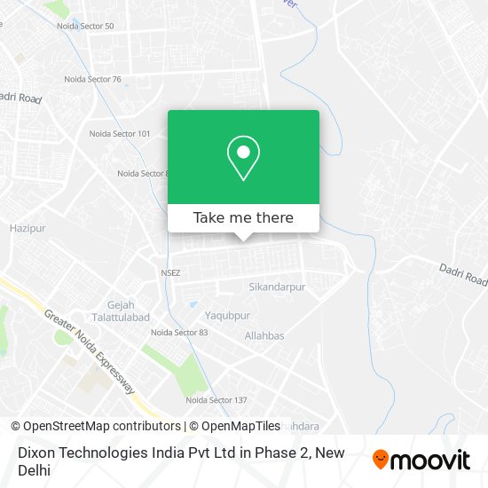 Dixon Technologies India Pvt Ltd in Phase 2 map