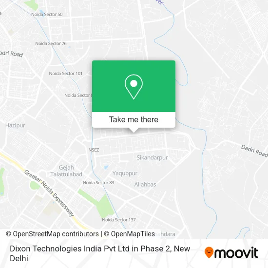 Dixon Technologies India Pvt Ltd in Phase 2 map