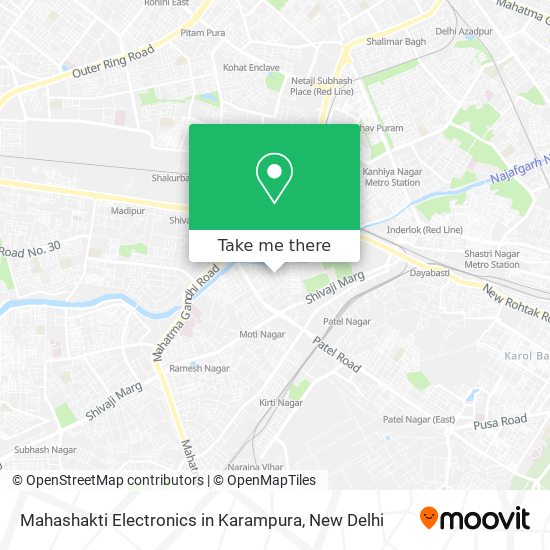 Mahashakti Electronics in Karampura map