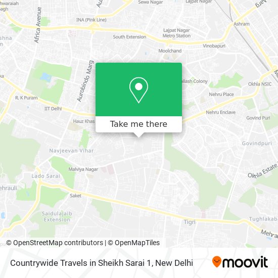 Countrywide Travels in Sheikh Sarai 1 map