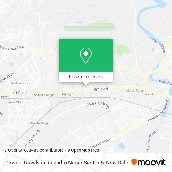 Cosco Travels in Rajendra Nagar Sector 5 map
