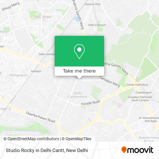 Studio Rocky in Delhi Cantt map