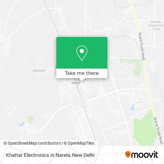 Khattar Electronics in Narela map