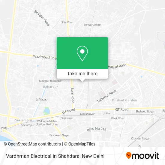 Vardhman Electrical in Shahdara map